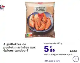 Picard Aiguillettes de poulet marinées aux épices tandoori offre