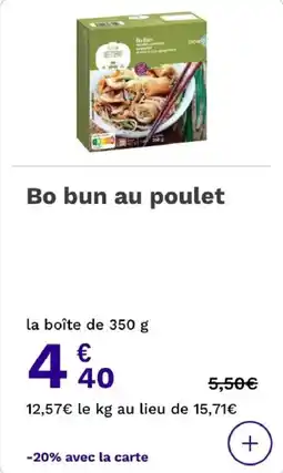 Picard Bo bun au poulet offre