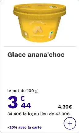Picard Glace anana'choc offre