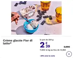Picard Crème glacée fior di latte offre