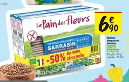 Les Comptoirs de la Bio Tartines craquantes sarrasin le pain des fleurs offre