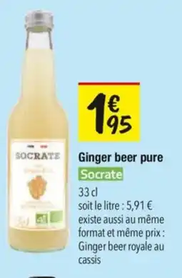 Les Comptoirs de la Bio Ginger beer pure socrate offre
