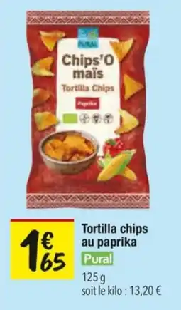 Les Comptoirs de la Bio Tortilla chips au paprika pural offre