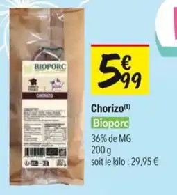 Les Comptoirs de la Bio Chorizo bioporc offre