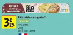 Les Comptoirs de la Bio Pâte brisée sans gluten biobleud offre