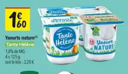Les Comptoirs de la Bio Yaourts nature tante hélène offre