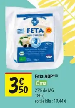Les Comptoirs de la Bio Feta aop öma offre