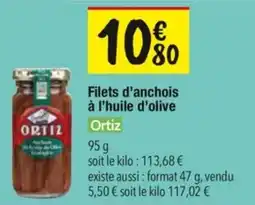 Les Comptoirs de la Bio Filets d'anchois à l'huile d'olive ortiz offre