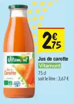 Les Comptoirs de la Bio Jus de carotte vitamont offre