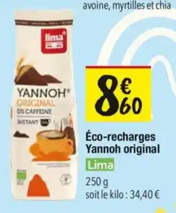 Les Comptoirs de la Bio Éco-recharges yannoh original lima offre