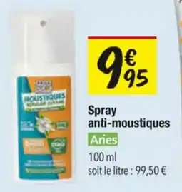 Les Comptoirs de la Bio Spray anti-moustiques aries offre