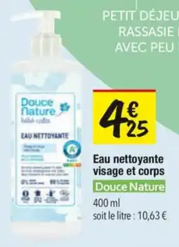 Les Comptoirs de la Bio Eau nettoyante visage et corps douce nature offre