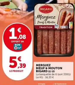 Utile Merguez bœuf & mouton bigard offre