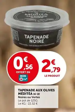 Utile Tapenade aux olives méditéa offre