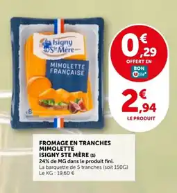 Utile Fromage en tranches mimolette isigny ste mère offre