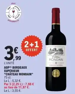 E.Leclerc Aop bordeaux supérieur offre