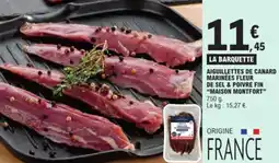 E.Leclerc Express Aiguillettes de canard marinées fleur de sel & poivre fin maison montfort offre