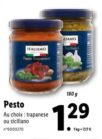 Lidl Pesto offre