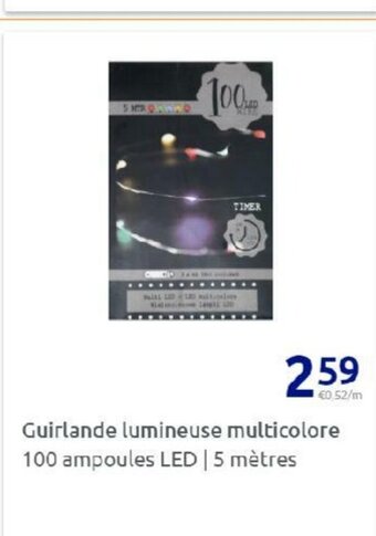 Action Guirlande Lumineuse Multicolore offre