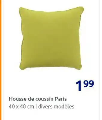 Action Housse de Coussin Paris offre