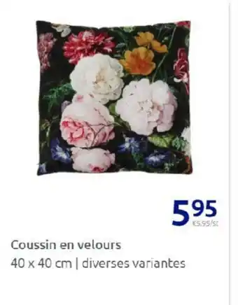Action Coussin En Velours offre