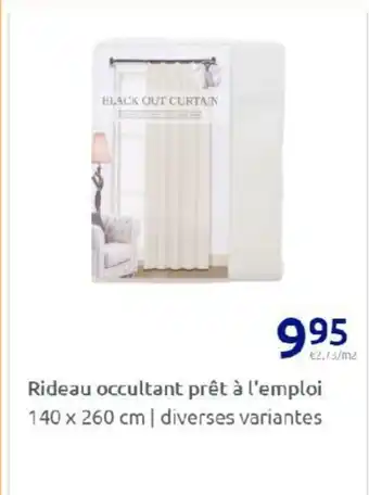 Action Rideau Occultant Prêt à l'Emploi offre