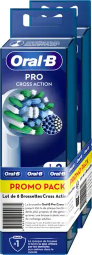 Auchan Oral-b brossettes à dents pro cross action oral-b offre