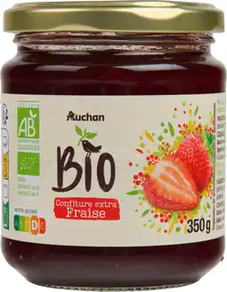 Auchan Auchan bio auchan bio confiture extra fraise offre