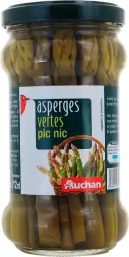 Auchan Auchan asperges vertes pic nic auchan offre