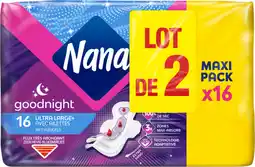 Auchan Nana serviettes hygieniques ultra night maxi nana offre