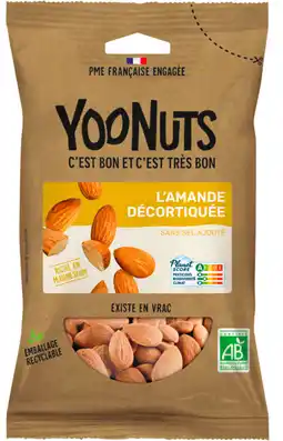 Auchan Yoonuts amandes décortiquées yoonuts offre