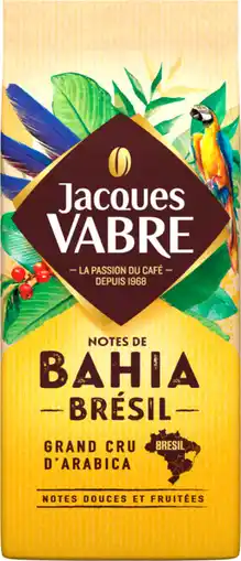 Auchan Jacques vabre café moulu origine brésil bahia jacques vabre offre