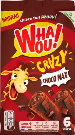 Auchan Whaou crêpes fourrées au chocolat whaou! offre