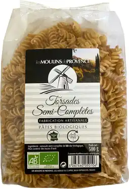 Auchan Moulins de provence torsades bio semi complètes moulins de provence offre