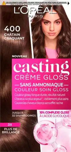 Auchan Casting gloss coloration casting crème gloss l'oreal offre