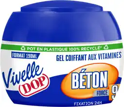 Auchan Dop gel coiffant fixation béton dop offre