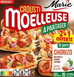 Auchan Marie pizza crousti moelleuse chorizo surgelée marie offre