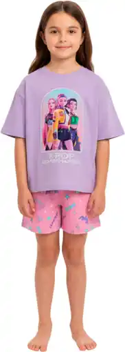 Auchan Pyjashort enfant kpop demon hunters offre
