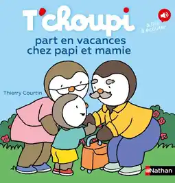 Auchan Sansmarque 2 livres t'choupi achetés* = une étiquette porte bagages offerte offre