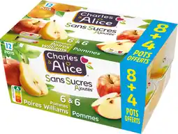 Auchan Supermarché Charles & alice compotes pommes charles et alice offre