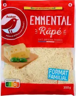 Auchan Supermarché Auchan emmental râpé auchan offre
