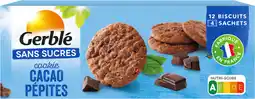 Auchan Supermarché Gerble cookie cacao pépites sans sucre gerblé offre