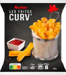 Auchan Supermarché Auchan frites curv' surgelées auchan offre