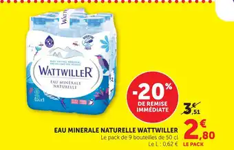 U Express Wattwiller eau minérale naturelle offre