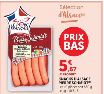 U Express Pierre schmidt knacks d'alsace offre
