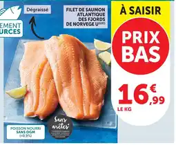 U Express U filet de saumon atlantique des fjords de norvège offre