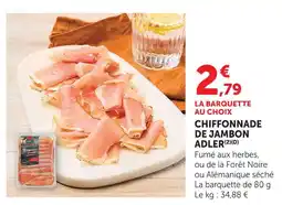 U Express Adler chiffonnade de jambon offre