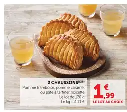 U Express 2 chaussons offre