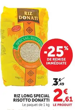 U Express Riz donatti riz long spécial risotto offre