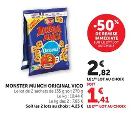 U Express Vico monster munch original offre